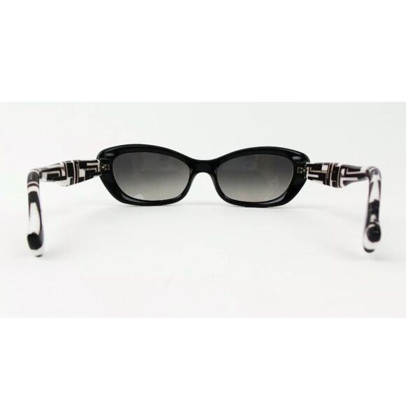 Emilio Pucci Black White Geometric Sunglasses - Picture 4 of 6